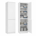 Neltrava 50 cm wooden wardrobe with multiple doors, suitable for bedroom, children's room, or youth room storage.