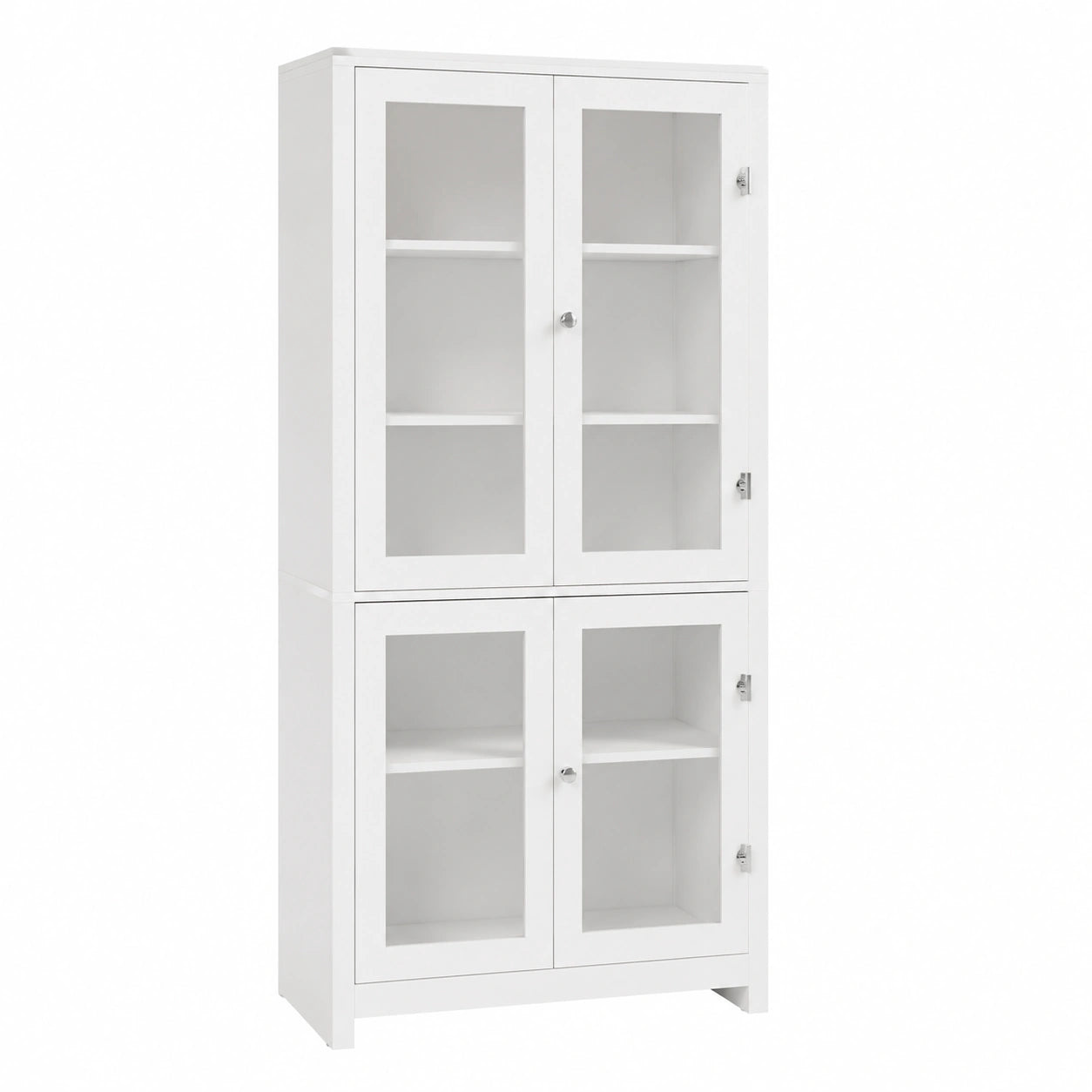 Neltrava vitrinen cabinet, 190 cm tall with multiple doors, ideal for kitchen, household, and living room storage.