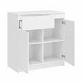 Neltrava wooden dresser with four drawers, 80x99x40 cm, suitable for kitchen, dining, and living room storage.
