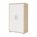 Modern oak filing cabinet from neltrava with multiple doors, measuring 79×114×35 cm, ideal for kitchen, household, and living space.