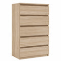 Eichenholzmöbel-Kommode mit Schubladen, 77,2 cm, in Sonoma-Eiche, neltrava, ideal für Küche und Haushalt, modern and functional