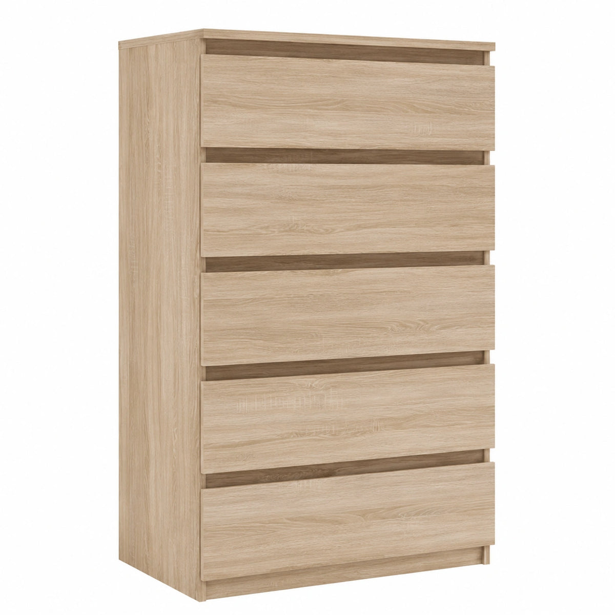 Eichenholzmöbel-Kommode mit Schubladen, 77,2 cm, in Sonoma-Eiche, neltrava, ideal für Küche und Haushalt, modern and functional