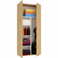Wooden kitchen cabinet by neltrava with sleek design, featuring doors and storage space for household organization.