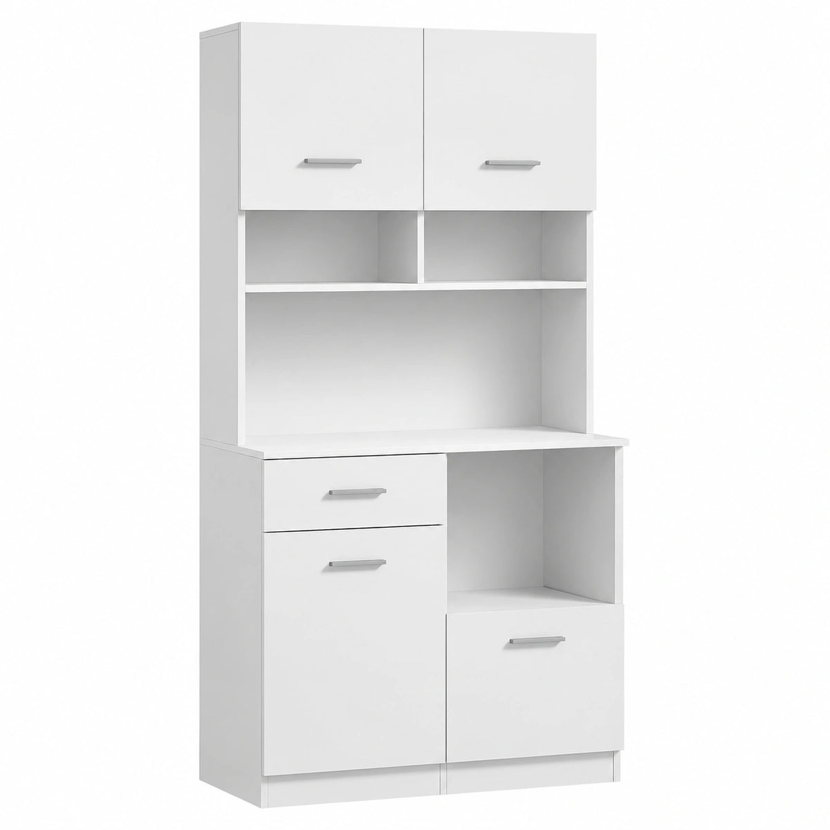 Neltrava kitchen cabinet with drawers, 80x35x180 cm, ideal for dining room and kitchen storage, modern wooden furniture