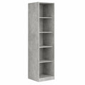 Neltrava wooden wardrobe in betongrau, 50x50x200 cm, made from wood material, ideal for kitchen, household, and living spaces.