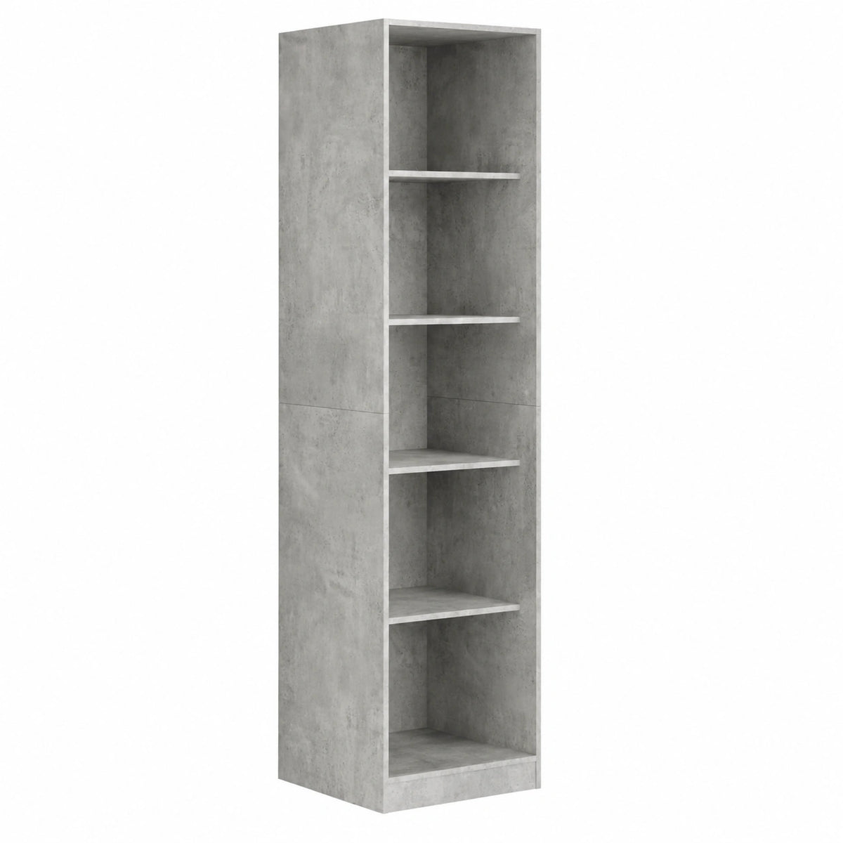 Neltrava wooden wardrobe in betongrau, 50x50x200 cm, made from wood material, ideal for kitchen, household, and living spaces.