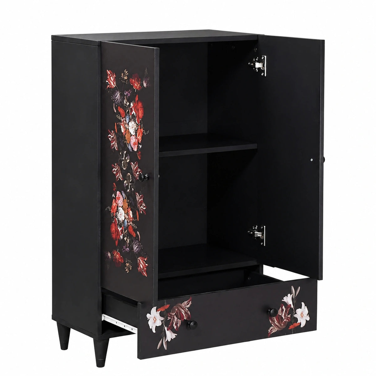 Neltrava wooden cabinet for kitchen or home storage, 60x33.5x100 cm, with spacious compartments, made of solid wood.