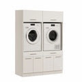 Neltrava wardrobe with storage space, measuring 135 x 200 x 67.5 cm, designed for large appliances and laundry accessories.
