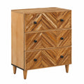 Neltrava wooden cabinet in brown with drawers and storage space, suitable for office or hallway, modern style, 60x33.5x75 cm.