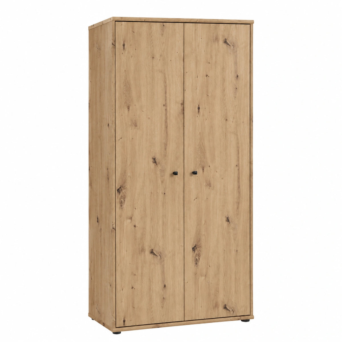 Neltrava wooden sideboard with multiple doors, 73.7x149.5x34.8 cm, crafted from wood and oak in Artisan-Eiche finish.