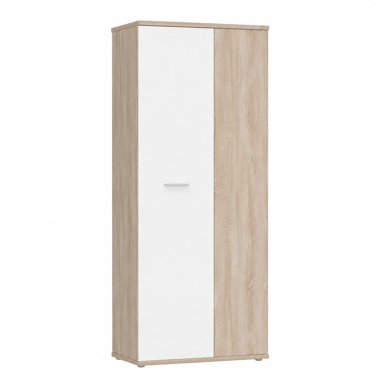 Neltrava Sonoma Eiche wooden kitchen cabinet with multiple doors and shelves, 69 cm wide, for home storage.