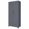 Gray metal tool cabinet from neltrava, 60x165x40 cm, with shelves for organized workshop storage.