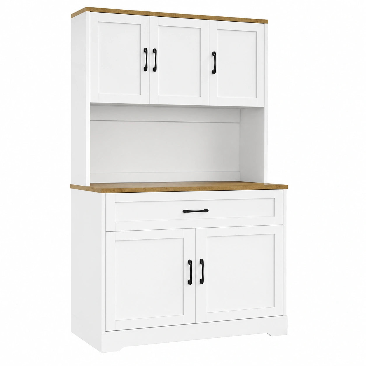 Neltrava kitchen cabinet with LED lighting, modern wooden kitchen furniture for home storage and organization.