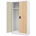 Neltrava wardrobe for kitchen or household storage, featuring sleek wood finish and modern design.