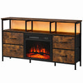 Neltrava brown cabinet with multiple drawers, ideal for living room or bedroom storage, featuring a sleek modern design.