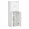 Neltrava multipurpose storage cabinet, 65x30x165 cm, ideal for workshop or home organization, with sturdy doors and shelves.