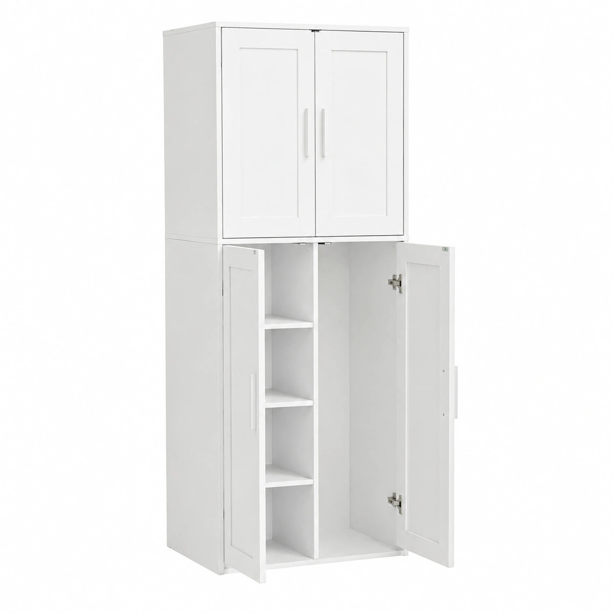 Neltrava multipurpose storage cabinet, 65x30x165 cm, ideal for workshop or home organization, with sturdy doors and shelves.