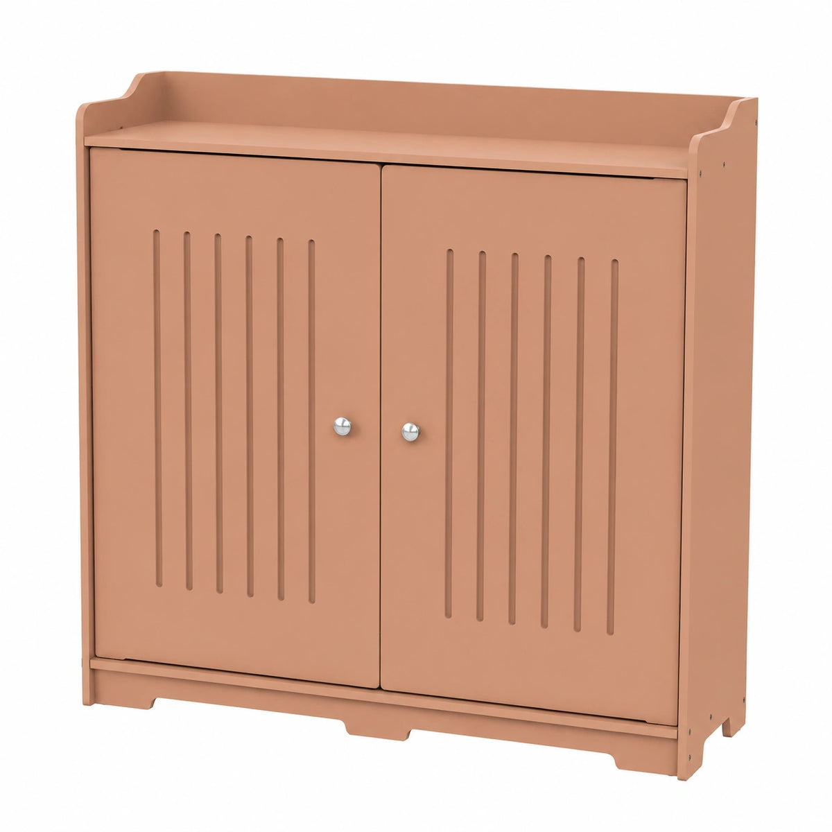 Brown garden cabinet by neltrava, 97x39x95 cm, outdoor storage solution with sturdy design and ample space for gardening tools.